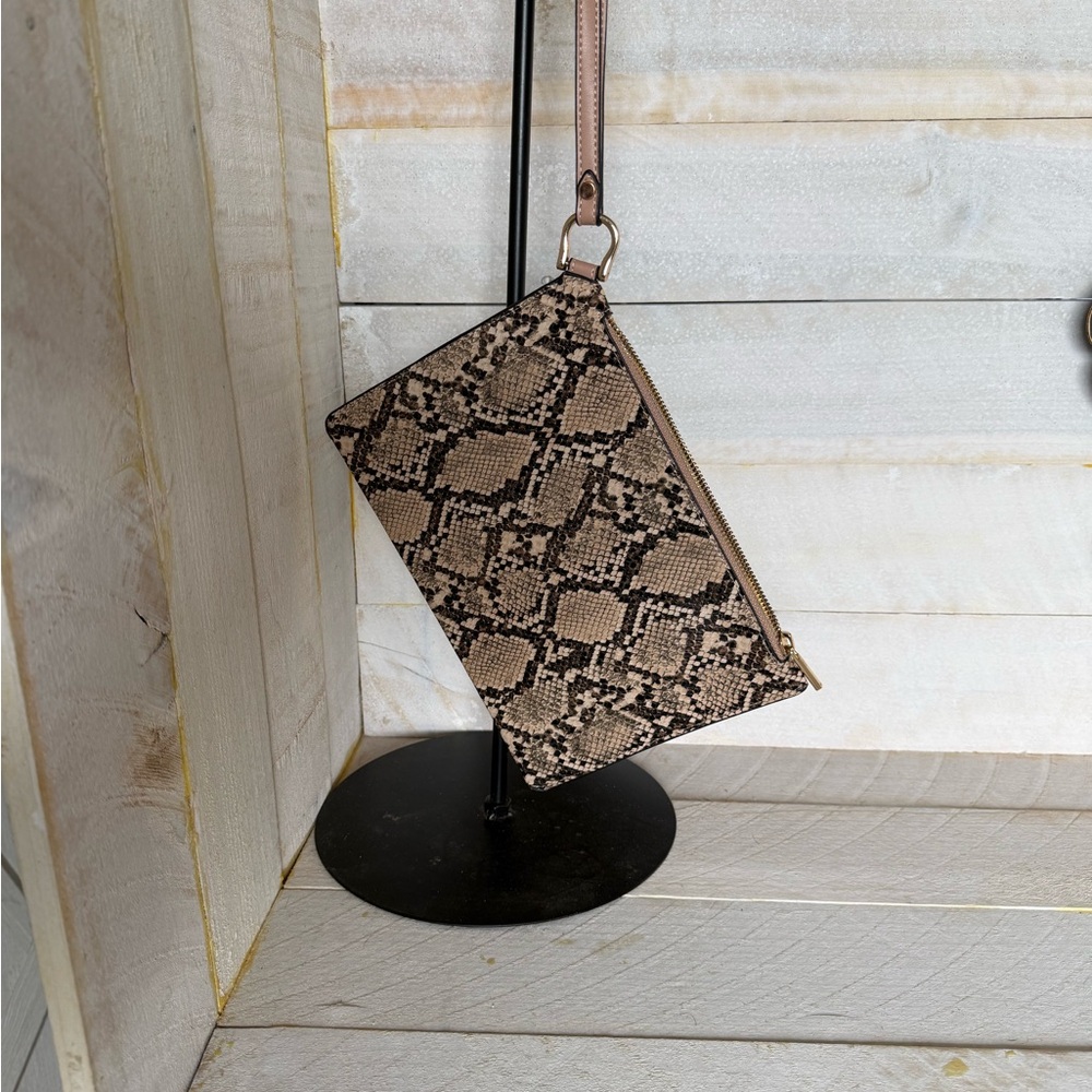 a new day Snake Print Clutch